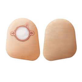 New Image Two-Piece Closed End Beige Ostomy Pouch, 9 Inch Length, 2¾ Inch Flange