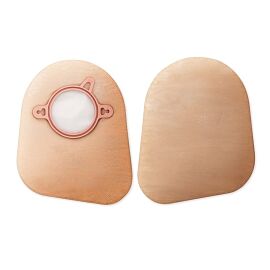 New Image Two-Piece Closed End Beige Ostomy Pouch, 7 Inch Length, 1¾ Inch Flange