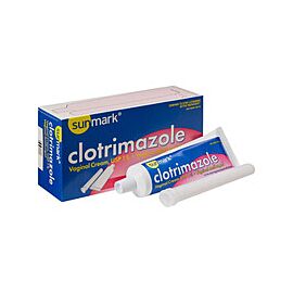sunmark 1% Clotrimazole Vaginal Antifungal Cream 1.5 oz Tube