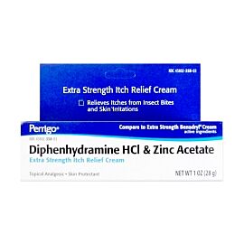 Perrigo Diphenhydramine HCl / Zinc Acetate Itch Relief, 1 oz. Tube