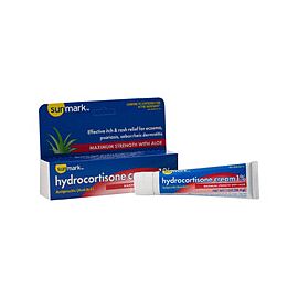 sunmark 1% Hydrocortisone with Aloe Itch Relief Cream 1 oz Tube