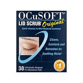 OCuSOFT Lid Scrub Eyelid Cleanser 30 per Box Wipe