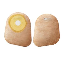 Premier One-Piece Closed End Beige Colostomy Pouch, 7 Inch Length, 1 Inch Stoma