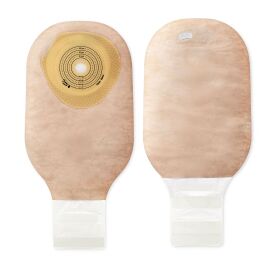 Premier One-Piece Drainable Beige Filtered Colostomy Pouch, 12 Inch Length, 5/8 to 2-1/8 Inch Stoma
