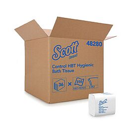 Scott Control HBT Toilet Paper, 2-Ply, Folded - 4.5 in x 8.1 in