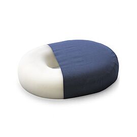 Mabis Donut Seat Cushion, Foam - Navy, 250 lbs Capacity, 13 in x 3 in