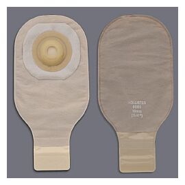 Premier One-Piece Drainable Beige Colostomy Pouch, 12 Inch Length, 1-1/8 Inch Stoma