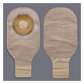 Premier One-Piece Drainable Beige Colostomy Pouch, 12 Inch Length, 1¼ Inch Stoma