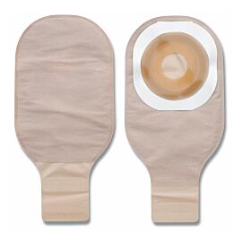 Premier Flextend One-Piece Drainable Transparent Colostomy Pouch, 12 Inch Length, 1¼ Inch Stoma