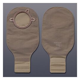 New Image Colostomy Pouch, Drainable - 2-Piece, 2 Sided Comfort Panel, Beige, 12" L
