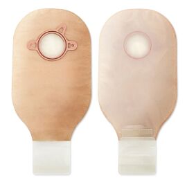 New Image Drainable Transparent Colostomy Pouch, 12 Inch Length, 2¾ Inch Flange