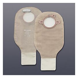 New Image Colostomy Pouch, Drainable - 2-Piece, 2 Sided Panel, Transparent, 12"L
