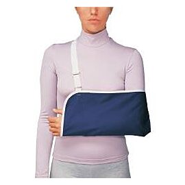 ProCare Deep Pocket Economy Blue / White Polyester / Cotton Arm Sling, Small