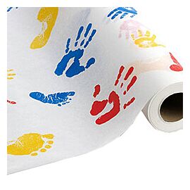 Tiny Tracks Table Paper White Crepe 125' Length 12 per Case