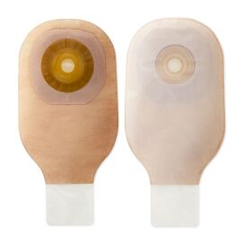 Premier Flextend One-Piece Drainable Transparent Colostomy Pouch, 12 Inch Length, 1-1/8 Inch Stoma