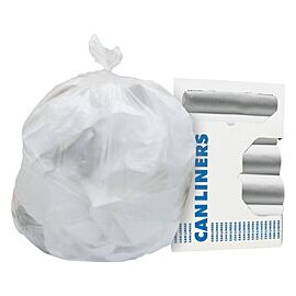 Heritage Trash Bags, Light Duty, 30 gal, 8 mic - White, 30 in x 37 in