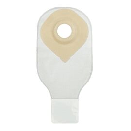 Securi-T One-Piece Drainable Opaque Ostomy Pouch, 12 Inch Length, 7/8 Inch Stoma