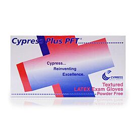 Cypress Latex PFT Plus Exam Glove Ivory Fully Textured
