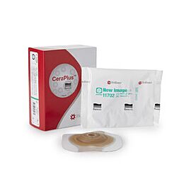 New Image CeraPlus Ostomy Barrier, 2-Pc - Adhesive Tape, Convex Light, Cut to Fit, Extended Wear, 44 mm Flange, 1" Opening