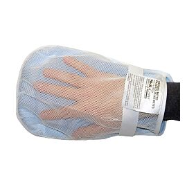 SkiL-Care Hand Control Mitt, 11 x 6 x 3/4 in., White/Blue