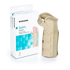 McKesson Wrist Splint - Wraparound Elastic Brace for Right Hand