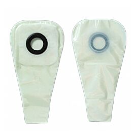 Karaya 5 One-Piece Drainable Transparent Colostomy Pouch, 12 Inch Length, 2½ Inch Stoma