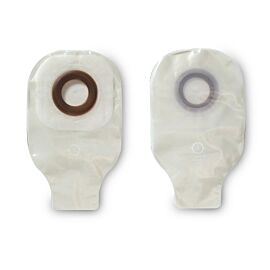 Karaya 5 One-Piece Drainable Transparent Colostomy Pouch, 9 Inch Length, 7/8 Inch Stoma