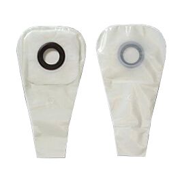Karaya 5 One-Piece Drainable Transparent Colostomy Pouch, 12 Inch Length, 7/8 Inch Stoma