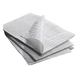 graham medical Procedure Towels, 2-Ply, Polyback, Waffle Embossed - White, 17 in x 18 in