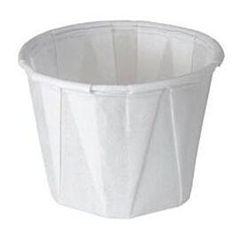 Solo Paper Souffle Cup, White, Disposable, 1 oz.