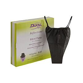 Dukal Spa Reflections Disposable Bikini Panty, Black