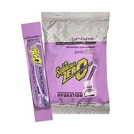 Sqwincher Quik Stik Zero Grape Electrolyte Replenishment Drink Mix, 0.11 oz. Individual Packet