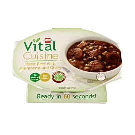 Vital Cuisine Roast Beef with Mushrooms and Gravy Oral Supplement, 7½ oz. Bowl