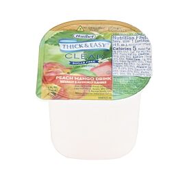 Thick & Easy Clear Honey Consistency Sugar-Free Peach Mango Thickened Beverage, 4 oz. Cup