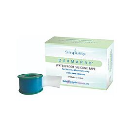 DermaPro Waterproof Medical Tape, Non-Sterile Silicone Surgical Tape