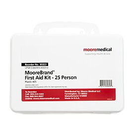 McKesson First Aid Kit for 25 People - Wall Mount Plastic Case