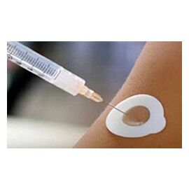 Inject-Safe Adhesive Barrier Strip 1-3/8'' Diameter Sterile
