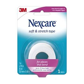 3M Nexcare Fabric Medical Tape, 1 Inch x 6 Yard, White