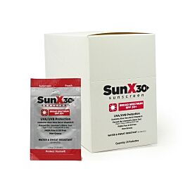 SunX SPF 30+ Sunscreen with Dispenser Box, Individual Packet