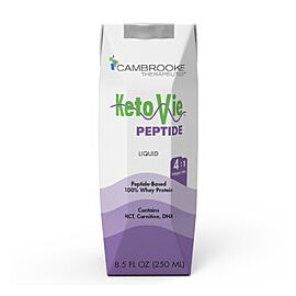 KetoVie Peptide 4:1 Unflavored Oral & Tube Feeding Formula 8.5 oz. Container Carton