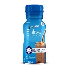Ensure Enlive Advanced Nutrition Shake Chocolate Oral Supplement, 8 oz. Bottle