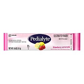 Pedialyte Powder Packs Strawberry Lemonade Pediatric Oral Electrolyte Solution, 0.6 oz. Individual Packet