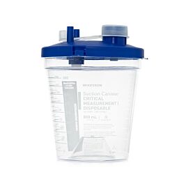 McKesson Suction Canister, Disposable, 800 mL