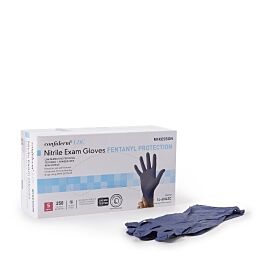 McKesson Confiderm LDC Exam Glove, Small, Blue