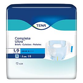 TENA Complete Ultra Disposable Diaper Brief, Moderate, Large