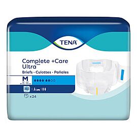 TENA Complete + Care Ultra Disposable Diaper Brief, Ultra, Medium