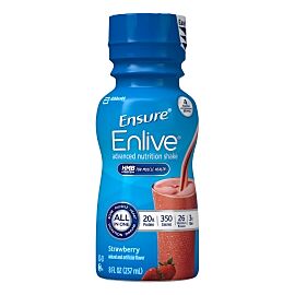 Ensure Enlive Advanced Nutrition Shake Strawberry Oral Supplement, 8 oz Bottle