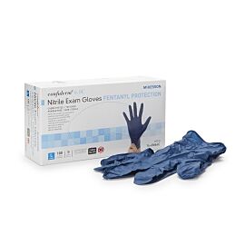 McKesson Confiderm 6.8C Nitrile Exam Glove, Large, Blue