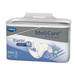 MoliCare Premium Elastic 6D Disposable Diaper Brief, Moderate, Small