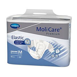 MoliCare Premium Elastic 6D Disposable Diaper Brief, Moderate, Medium